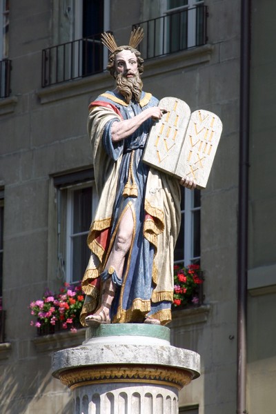 Moses with horns 