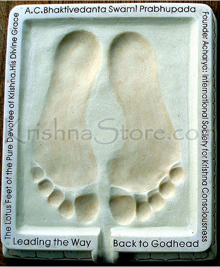 Srila Prabhupada's Lotus Feet Impression Casting